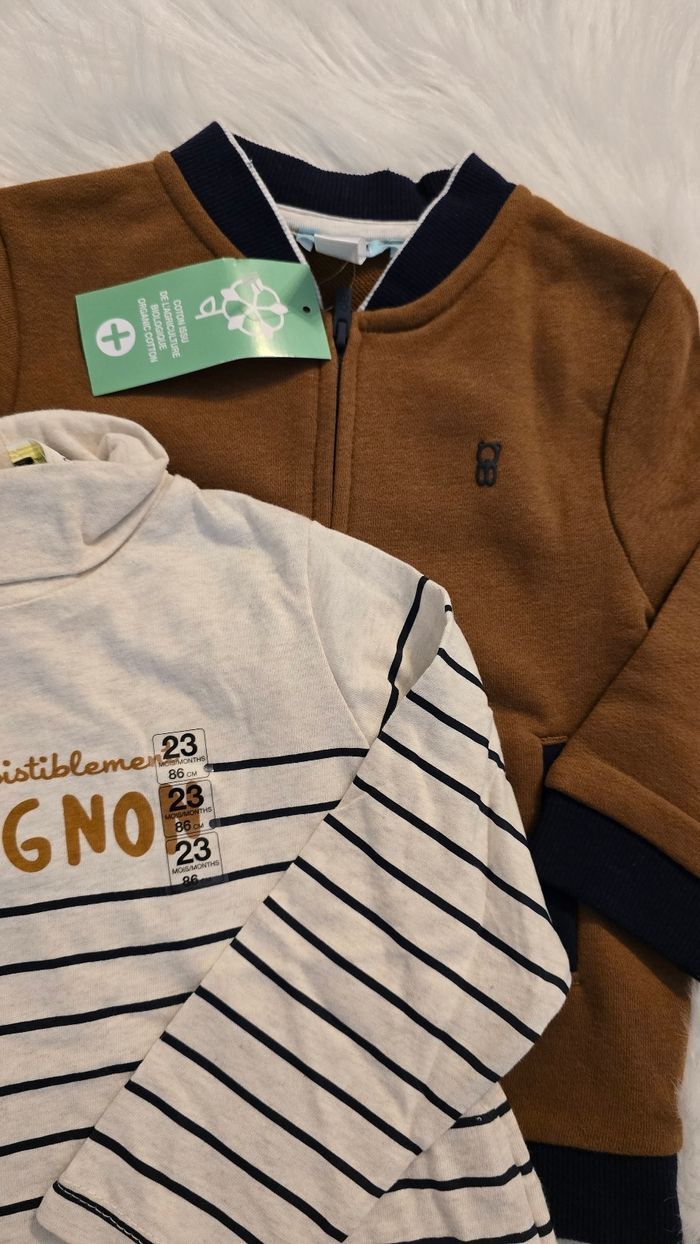 NEUFS (NON PORTÉS)🥰🤩🏷👍 sweat et sous pull 23 mois garçon🏷🥰🤩😍💙 - photo numéro 4