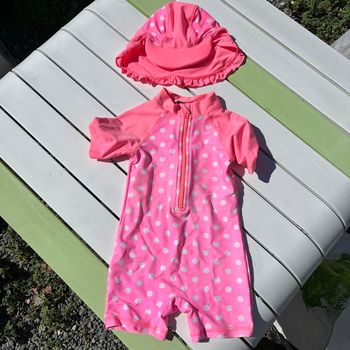Ensemble maillot de bain casquette longue
