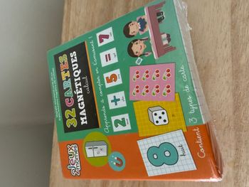 Jeux2Mômes - 32 Cartes magnétiques CALCUL - Apprends à Compter en t'amusant +6ans