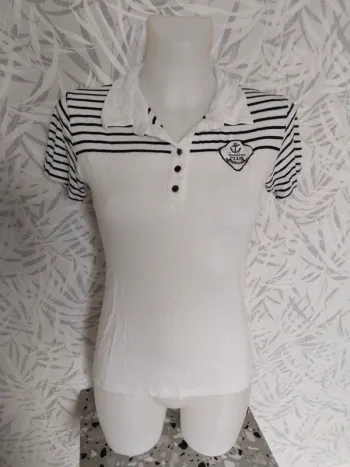 Polo rayée femme marque Grand Voile taille 36 S