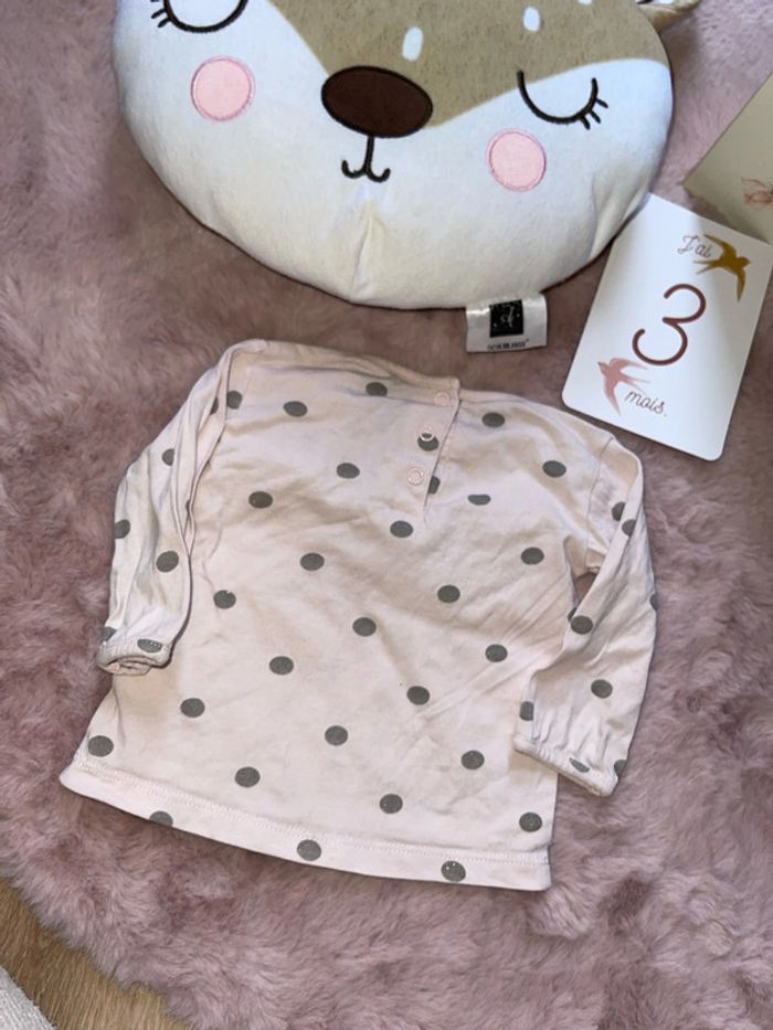 TEE shirt ML 3 mois - photo numéro 3