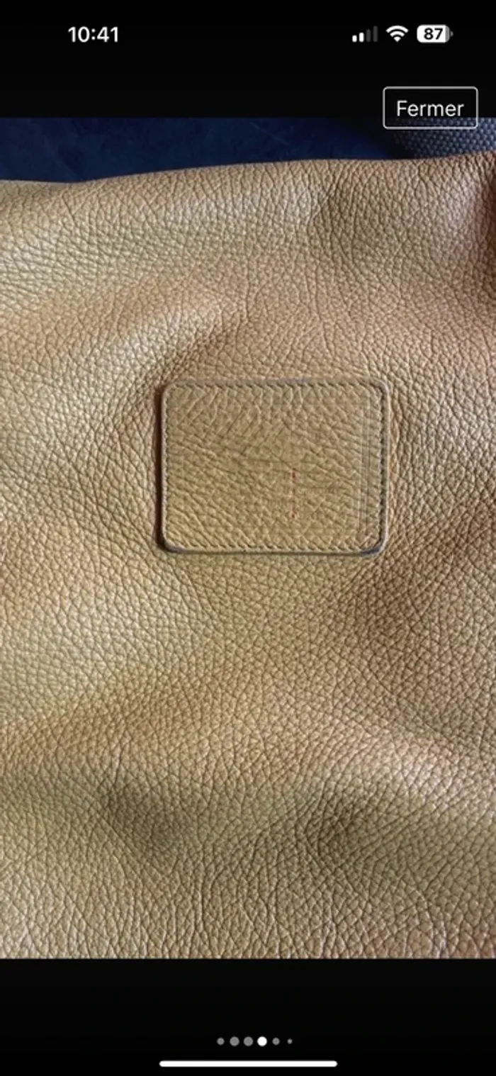 Véritable sac besace vintage #upla moutarde - photo numéro 6