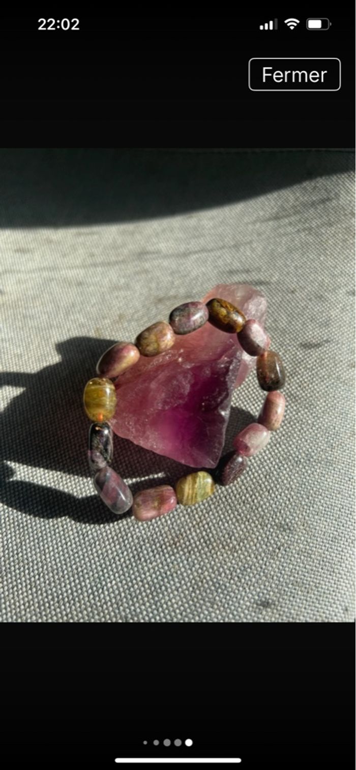 Bracelet Toumaline en pierre naturelle - photo numéro 6