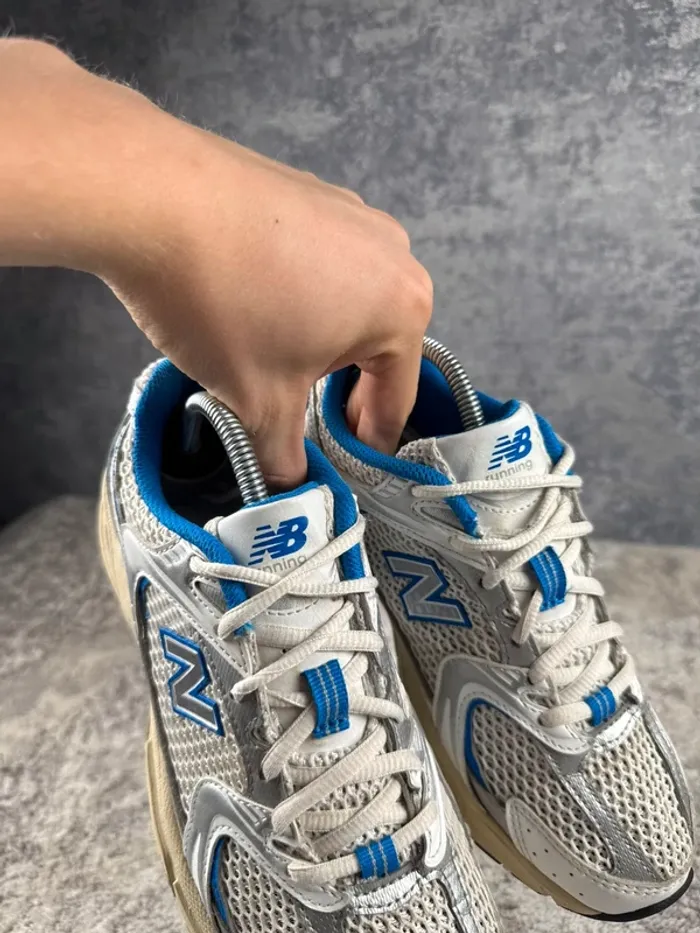 New Balance 530 Running Abzorb - White & Beige & Blue - photo numéro 11