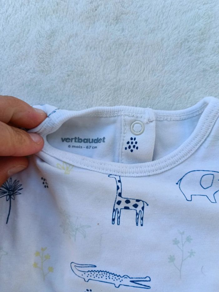 Tee-shirt manches courtes avec bodie intégré - photo numéro 2