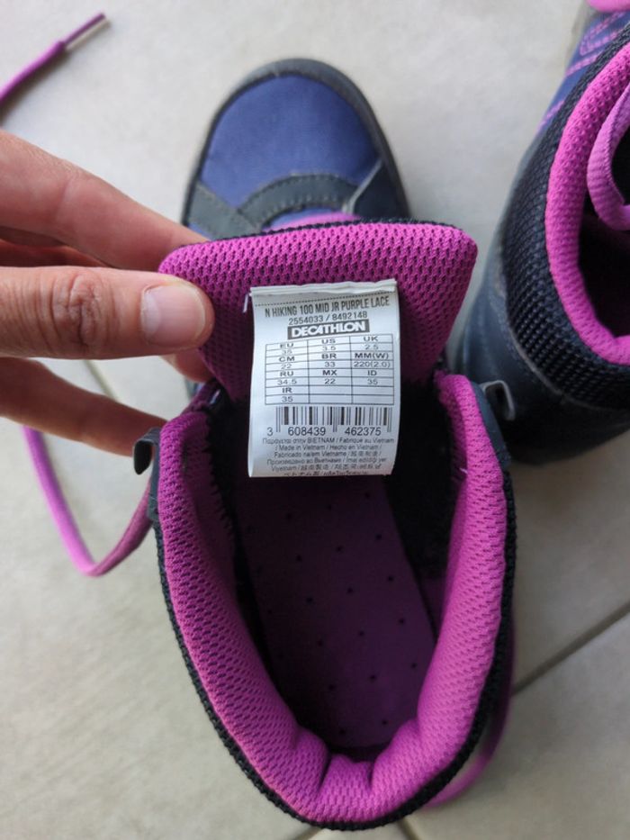 Chaussures de randonnée neuves T35 - photo numéro 5