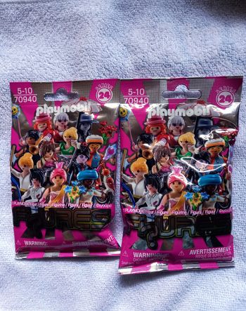Lot de 2 sachets Playmobil (70940) : Série 24