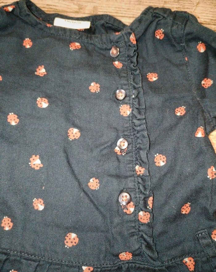 Jolie tunique blouse manches longues fille 3 mois TAO - photo numéro 3