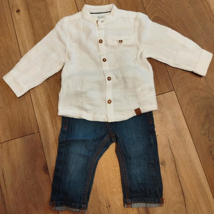 Ensemble chemise et jeans