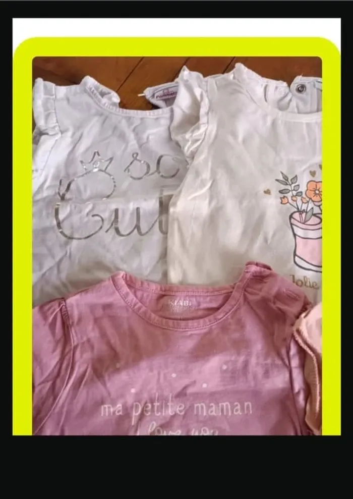 Lot 5 tee shirt 18 mois - photo numéro 2