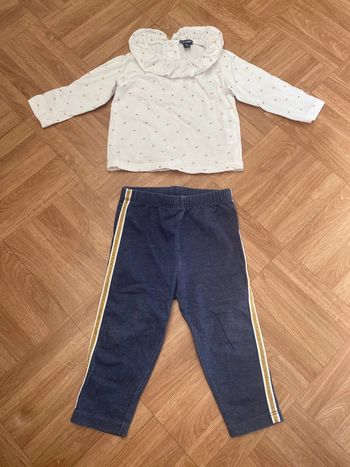Ensemble t-shirt + pantalon taille 12 mois Kiabi