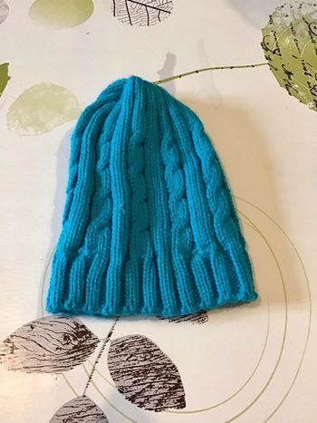 Bonnet turquoise 3/5 ans