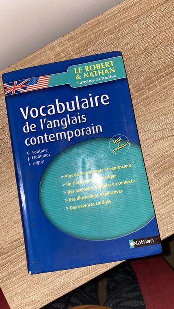 Livre vocabulaire anglais
