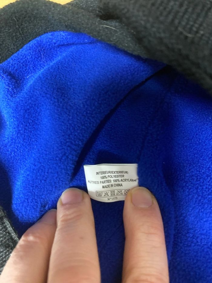 Cagoule enfant’polaire double épaisseur avec scratch - photo numéro 7