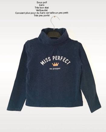 Sous pull ML 5-6ans