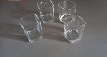 Lot 4 verrines carrées