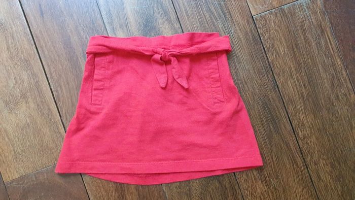 Jupe rouge coton 2 ans