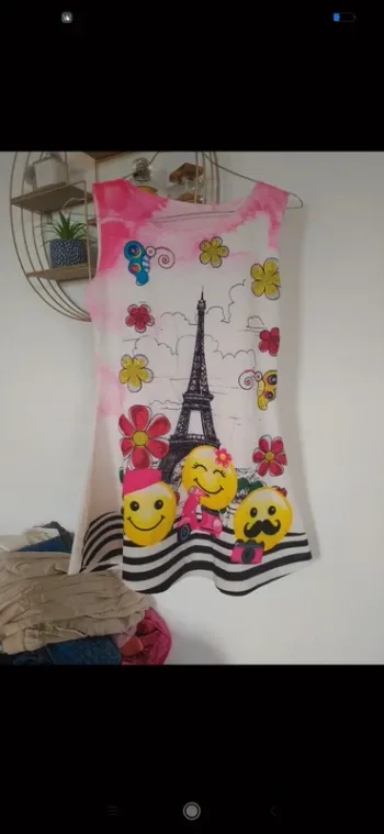 Superbe robe filles 10 ans tour Eiffel🗼