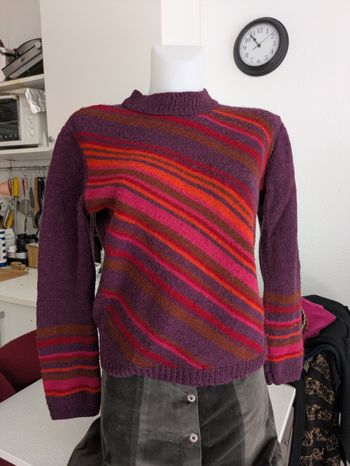 Pull fait main laine mérinos  40