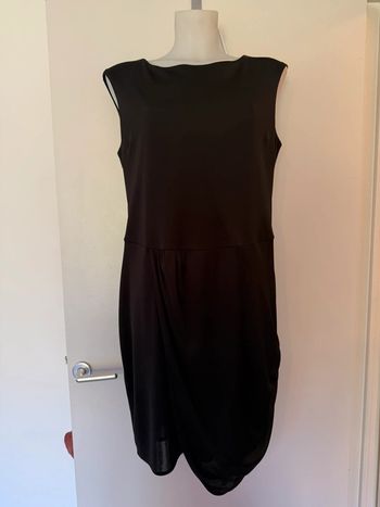 Robe noire drapée Zara