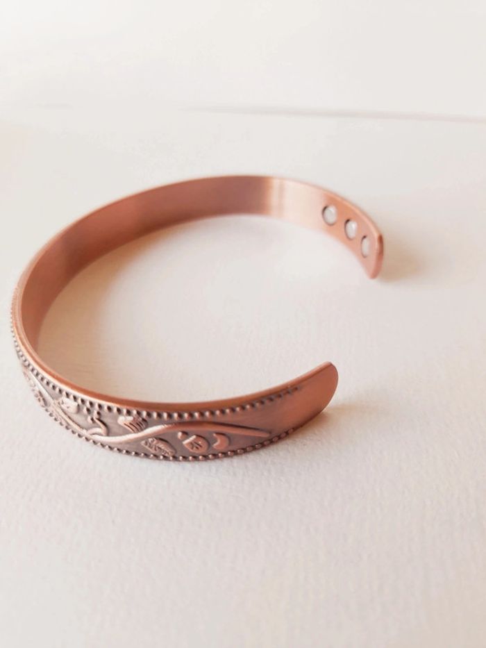 Bracelet bronze fleuri - photo numéro 3