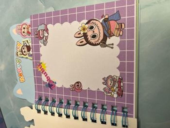 Carnet labubu avec stickers - photo numéro 3