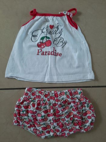 Ensemble été fille 12 mois