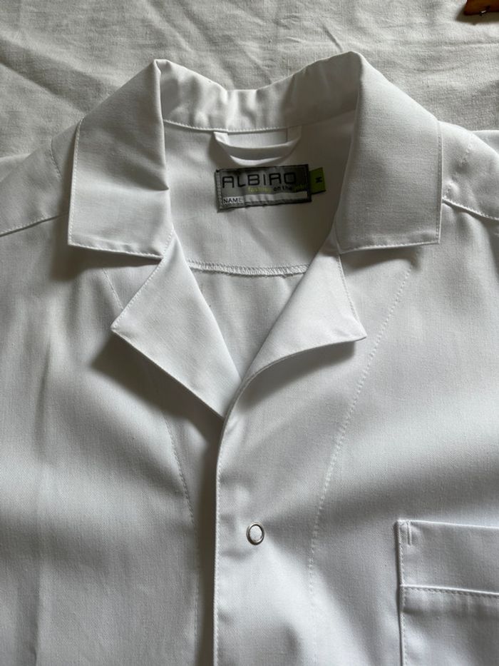 Blouse blanche de travail Albiro TM - photo numéro 3