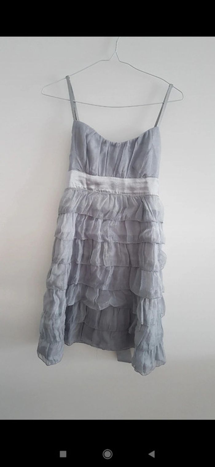 Robe de bal argenté