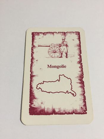 Carte Mongolie pièce détachée jeu de société Risk la conquête du monde Parker #A54