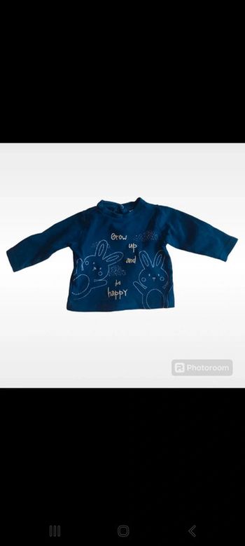 T shirt longues manches bebe fille 6/9mois