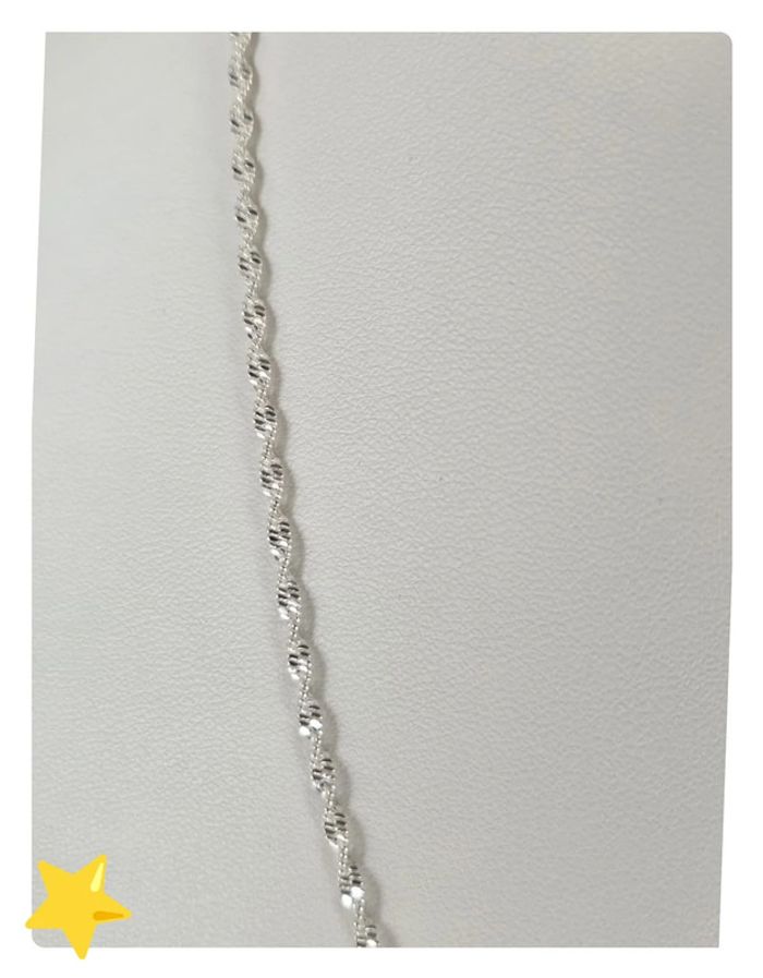 Collier maille Torsadé 2mm 45cm - photo numéro 4