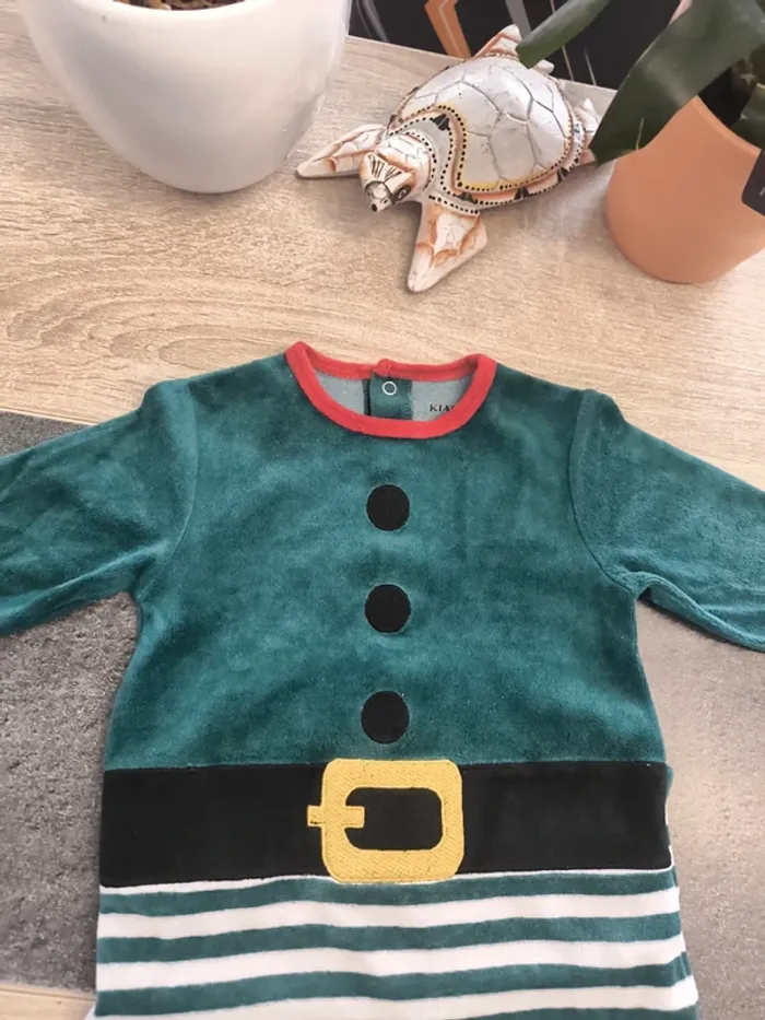 Pyjama hiver Lutin garçon 12 mois Kiabi - photo numéro 7
