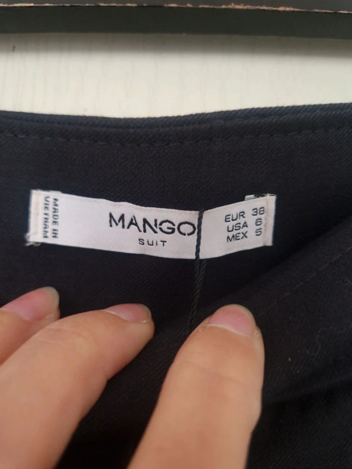 Neuf jolie pantalon droit noir femme mango taille M/38 - photo numéro 7