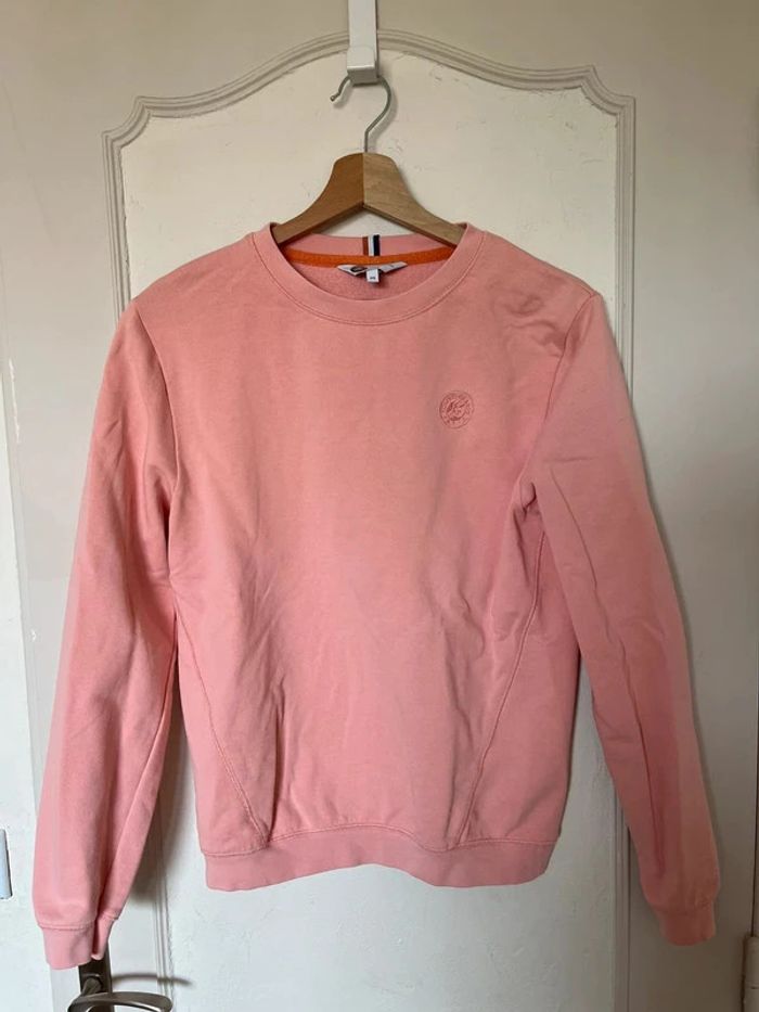 Sweat Pull Roland Garros officiel taille xs 14 ans rose saumon #EmmaLille14ans #EmmaLilleXS34
