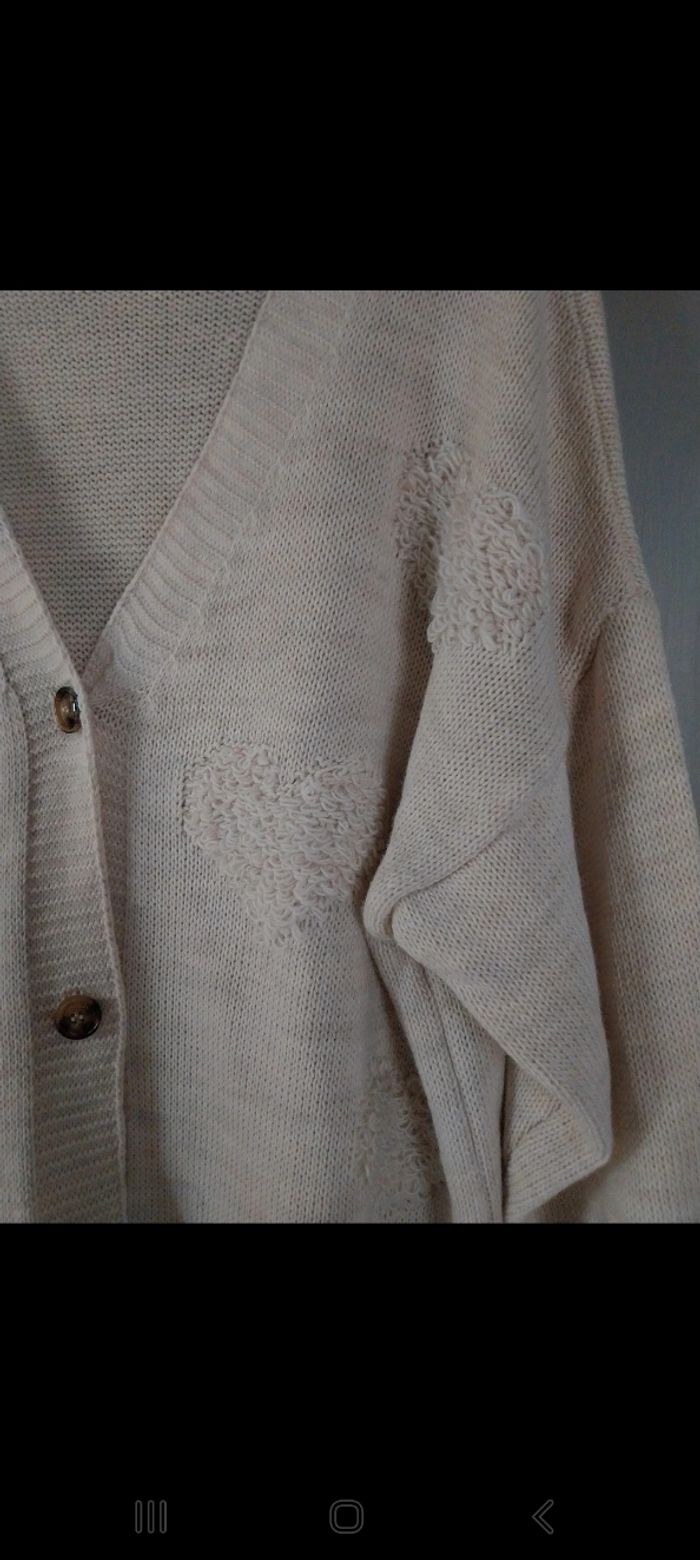 Gilet écru taille unique neuf - photo numéro 2