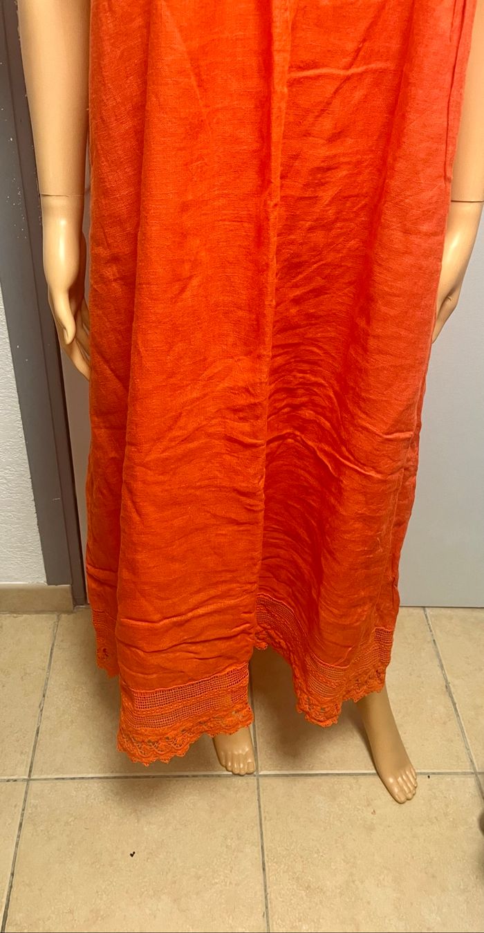 Robe longue orange - photo numéro 4