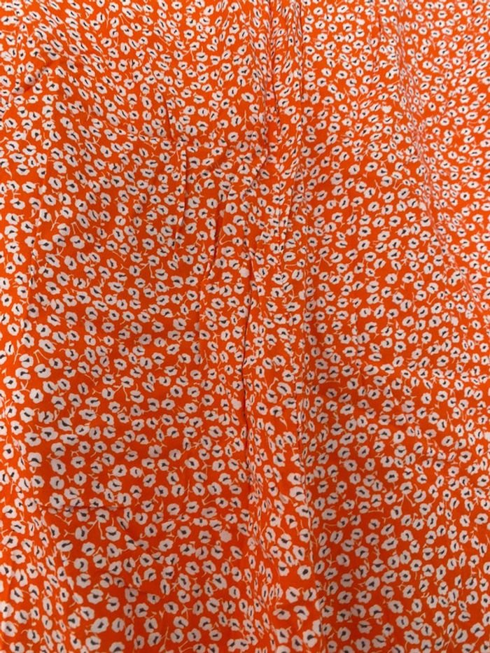 Jupe mi longue orange - photo numéro 3