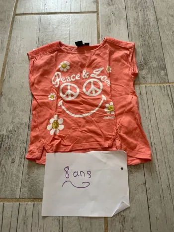 Très joli t-shirt été fille 8 ans