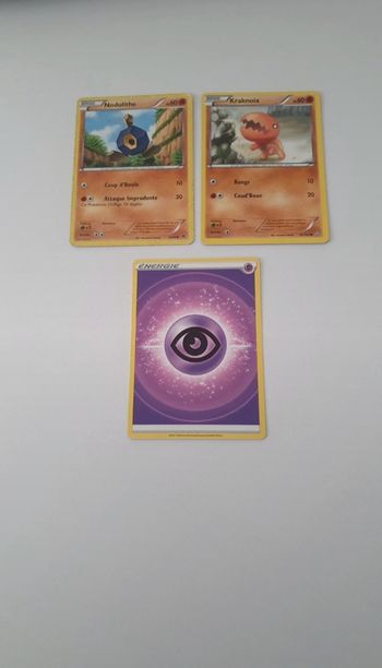 3 cartes Pokémon