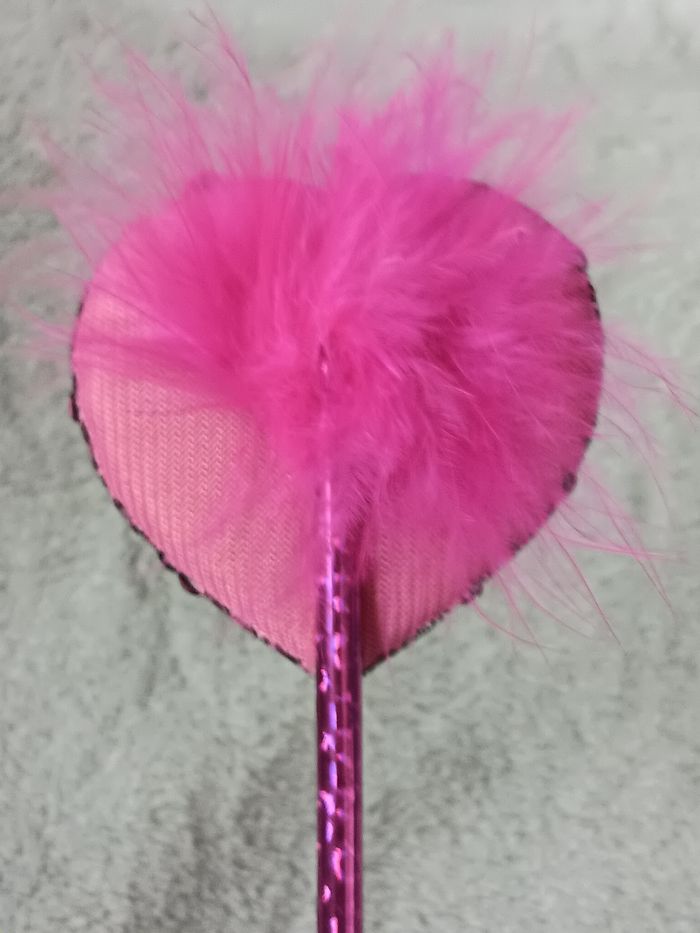 Crayon coeur sequin fushia - photo numéro 4