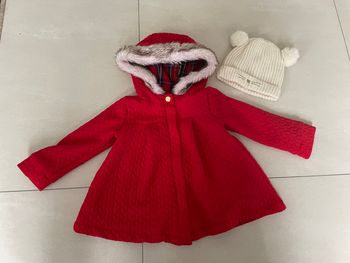 Manteau + bonnet bébé fille 24 mois 🎄