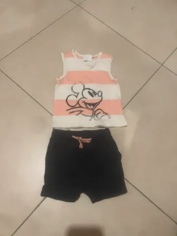 Ensemble été Mickey taille 6 mois