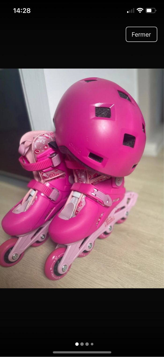 Rollers 31–>34 + casque
