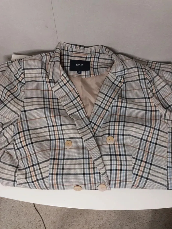 Veste croisée a rayure " Kiabi" - photo numéro 3