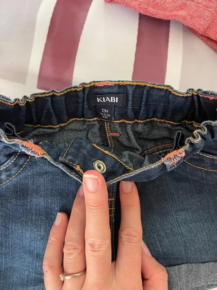 Lot de 2 shorts bébé fille – Taille 12 mois / 76 cm - photo numéro 3