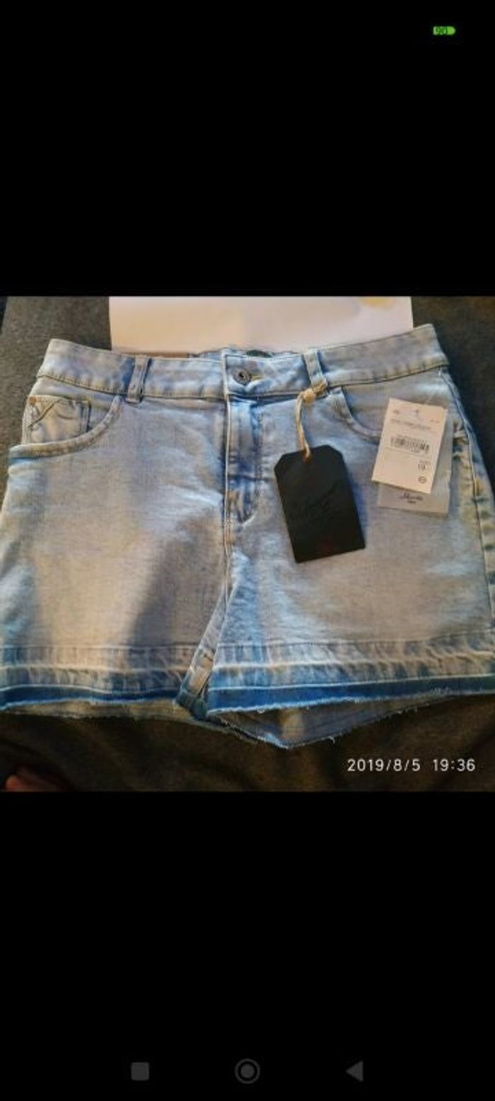 Short en jean femme