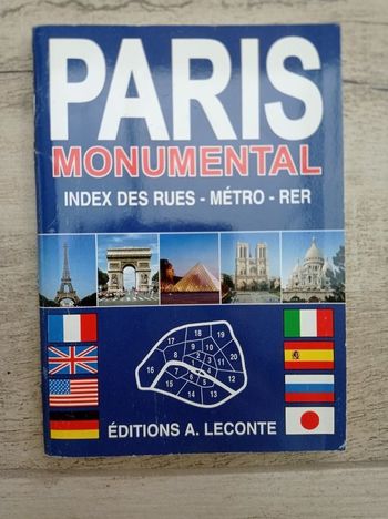 Paris Monumental - Index des rues Métro/RER 1997