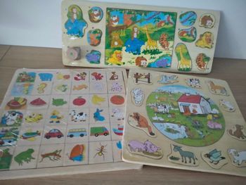 Lot puzzles bois 