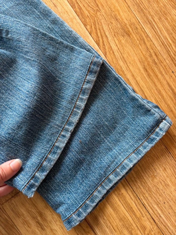 Jean femme Levi’s 515 bootcut évasé y2k 2000s bleu clair troué Mexique US rare taille 36/38 S/M - photo numéro 14